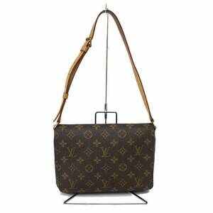 Louis Vuitton Musette Tango Shoulder Bag Monogram Brown